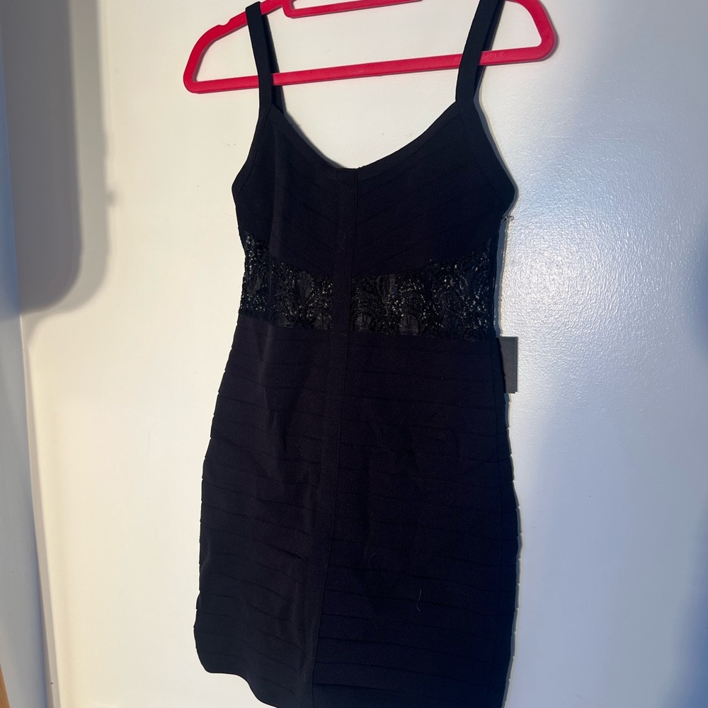 NBD Black Sleeveless Bodycon Mini Dress